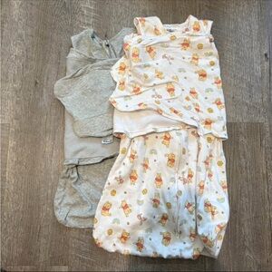 Halo Kids Pajamas Sleep Sacks - Cream and Gray